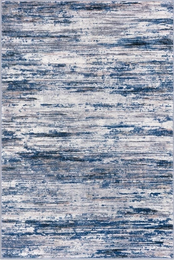 2×3 Modern Abstract Rug for Entryway, Navy Blue Gray Neutral Multi Super Soft
