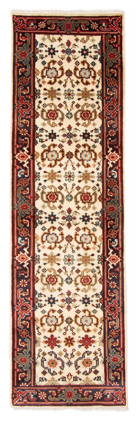 2’7″ x 7’11” Vintage Hand-knotted Runner Rug Traditional Oriental Wool Carpet