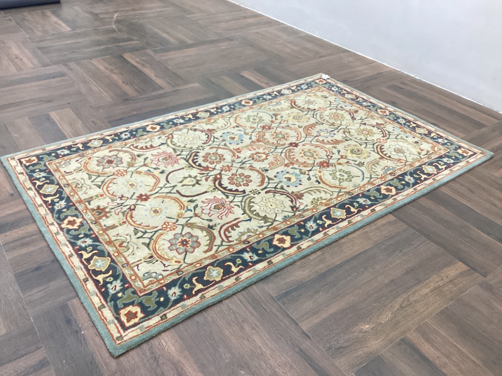 EVA-beige Tufted Wool Handmade Area Rug Carpet for Home, Bedroom Living Room
