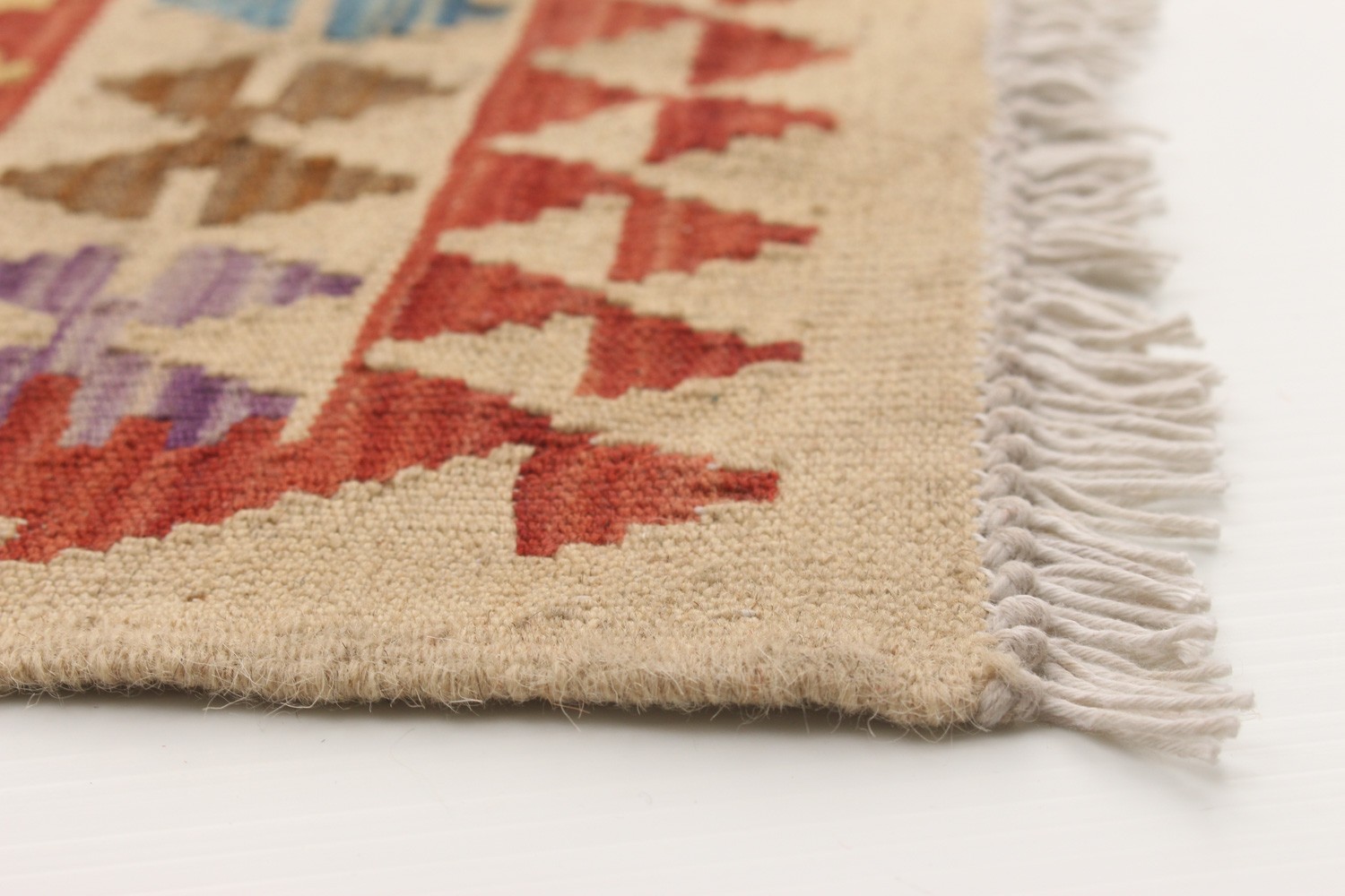 Vintage Hand Woven Area Rug 3’4″ x 6’3″ Traditional Wool Oriental Carpet