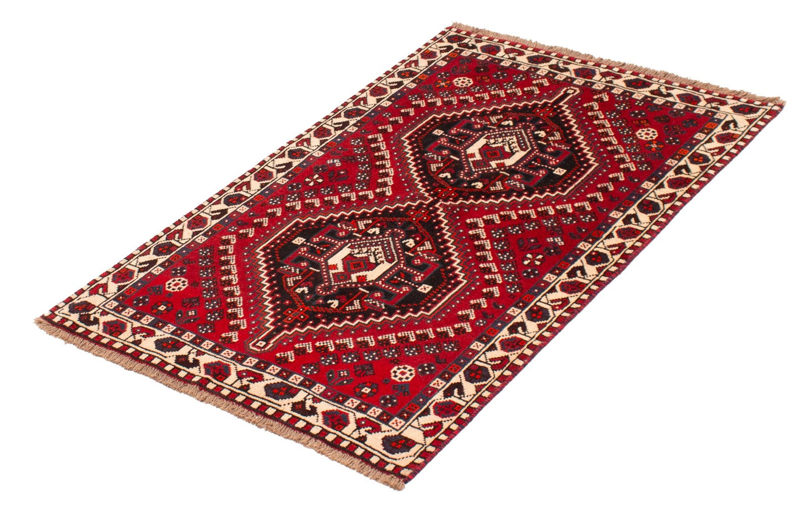 Traditional Vintage Hand-Knotted Area Rug 3’6″ x 5’1″ Oriental Wool Carpet