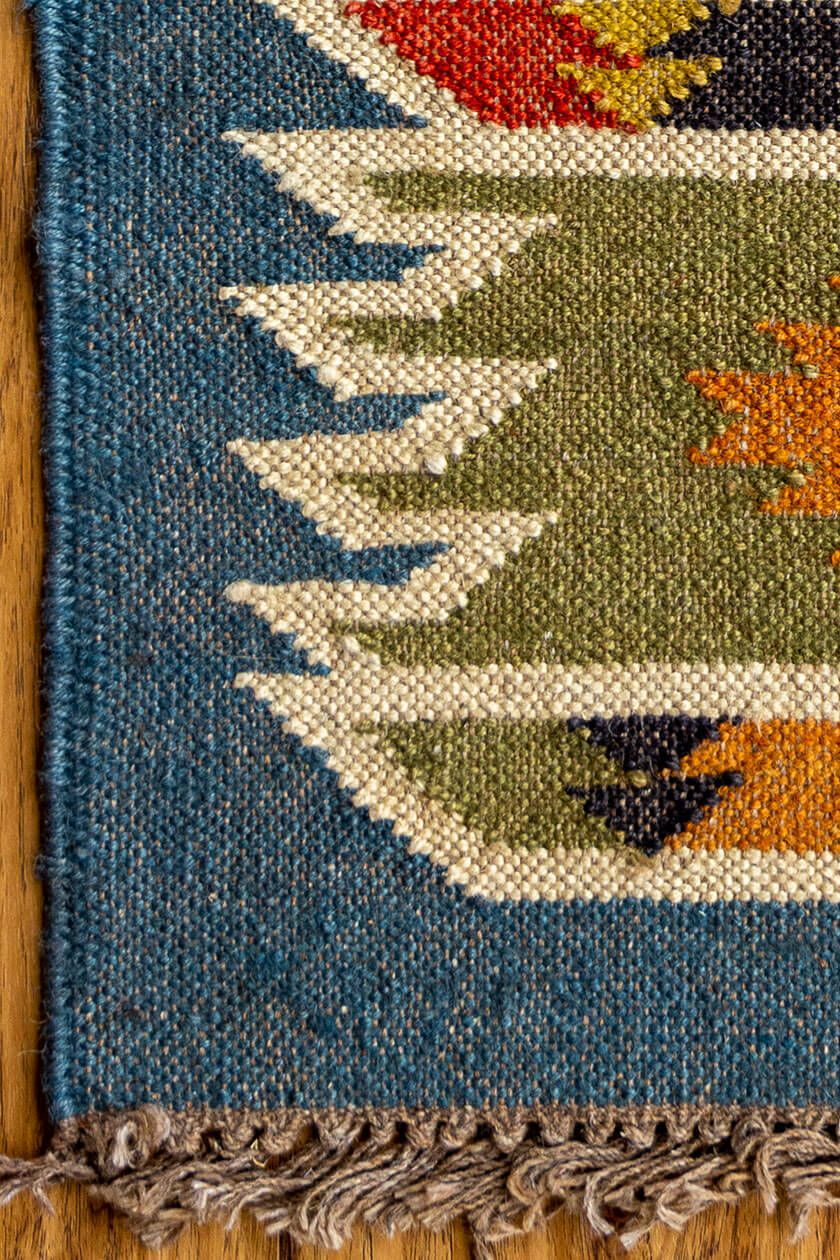 Vintage Handmade Rug Kilim Wool Jute Accent Carpet Living Room Hallway Area Rugs