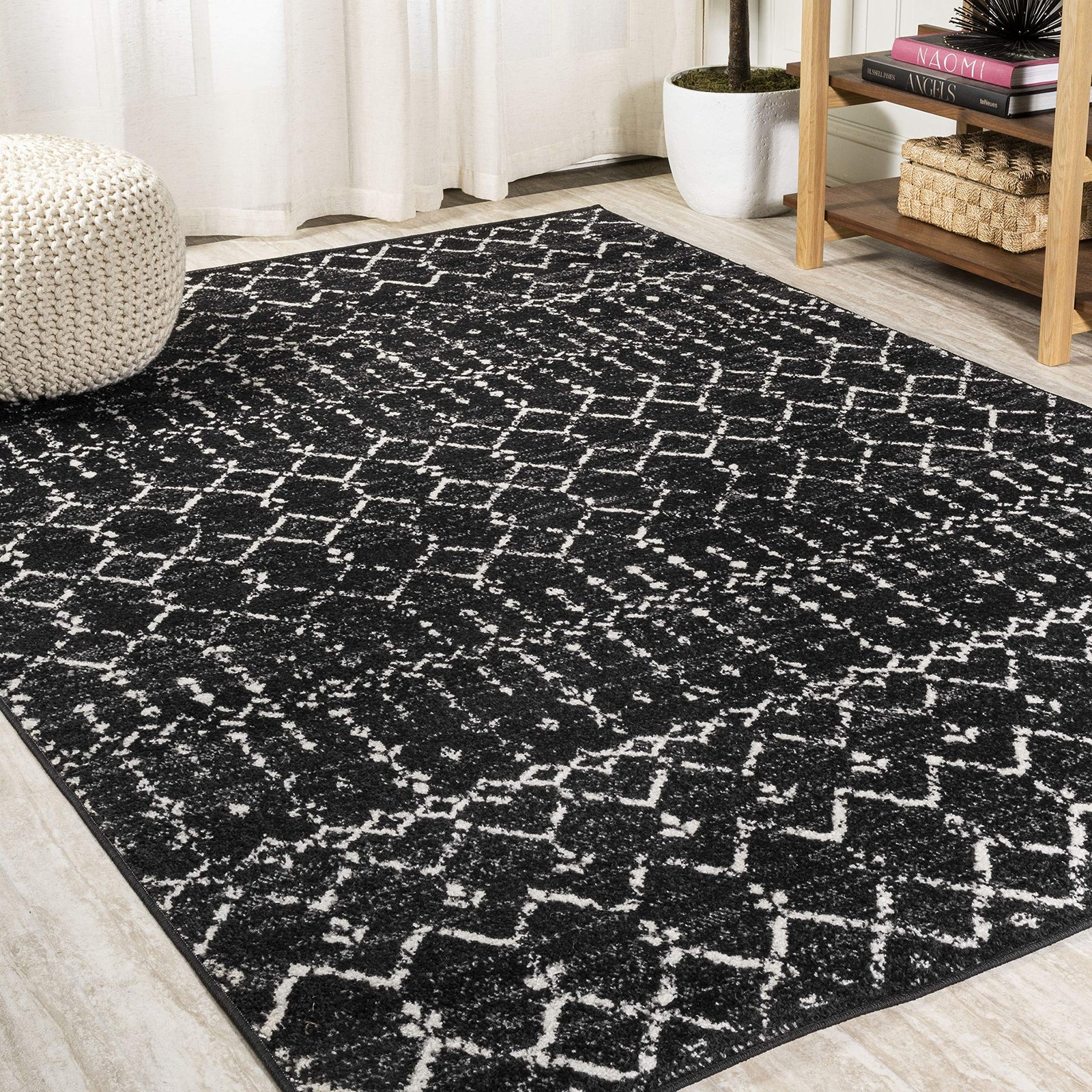 JONATHAN Y MOH101D-3 Moroccan Hype Boho Vintage Diamond Indoor Area-Rug Bohem…