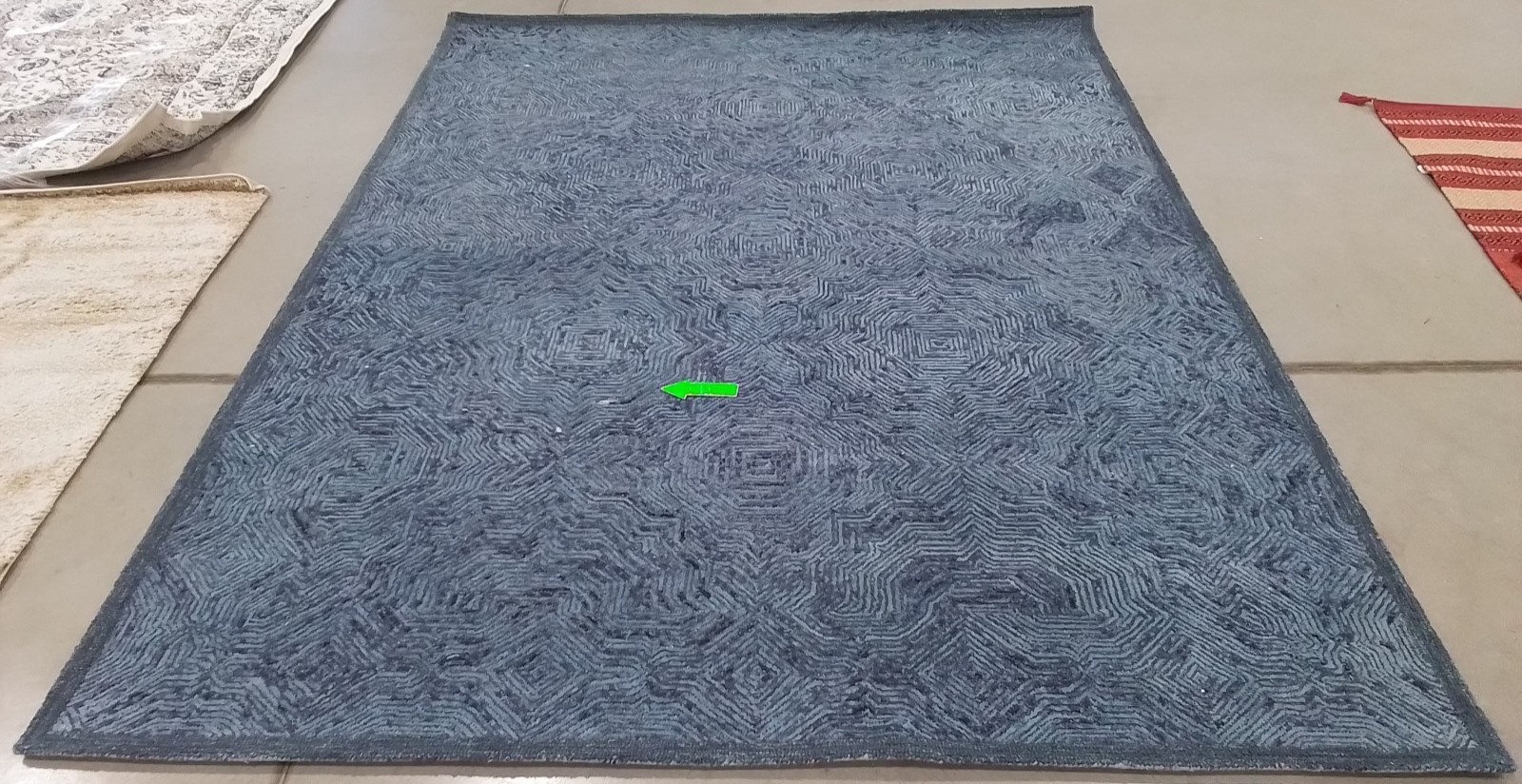 DARK BLUE 8′-0″ x 10′-0″ Back Stain Rug, Reduced Price 1172779991 IKT506N-8
