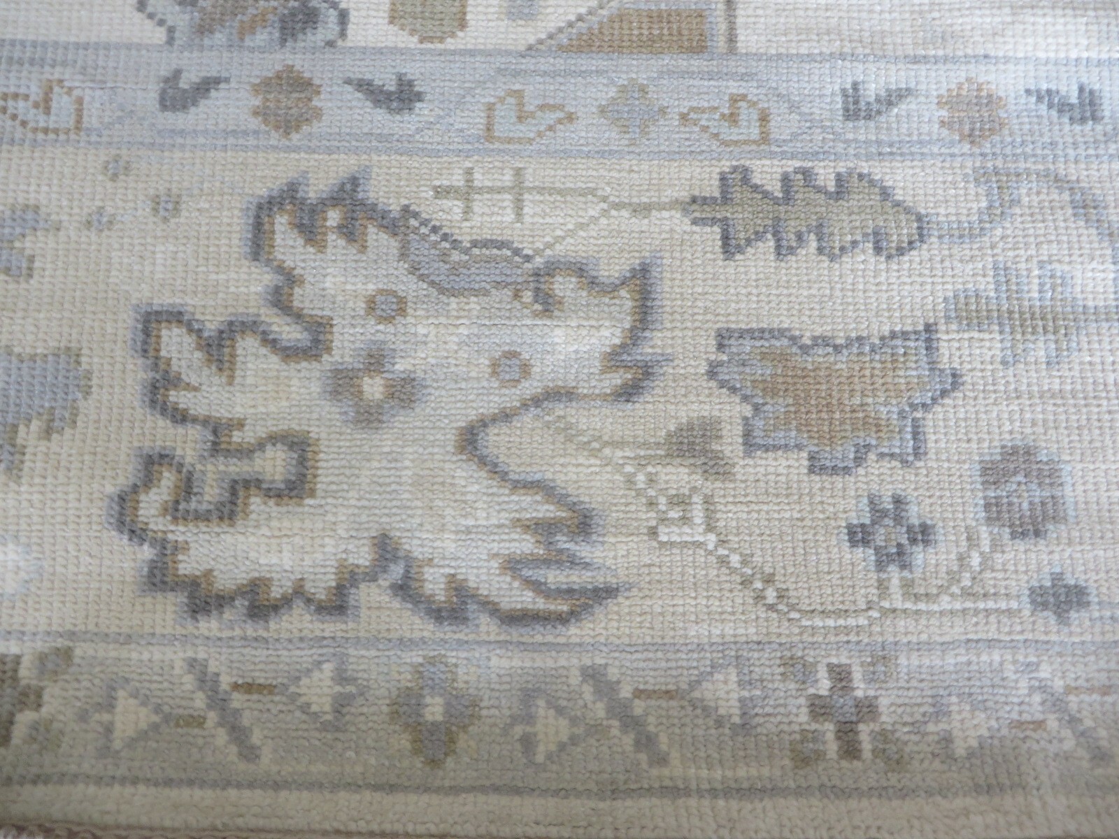 9’11 x 13’9 Hand Knotted Ivory Sultanabad Oushak Oriental Rug G15277