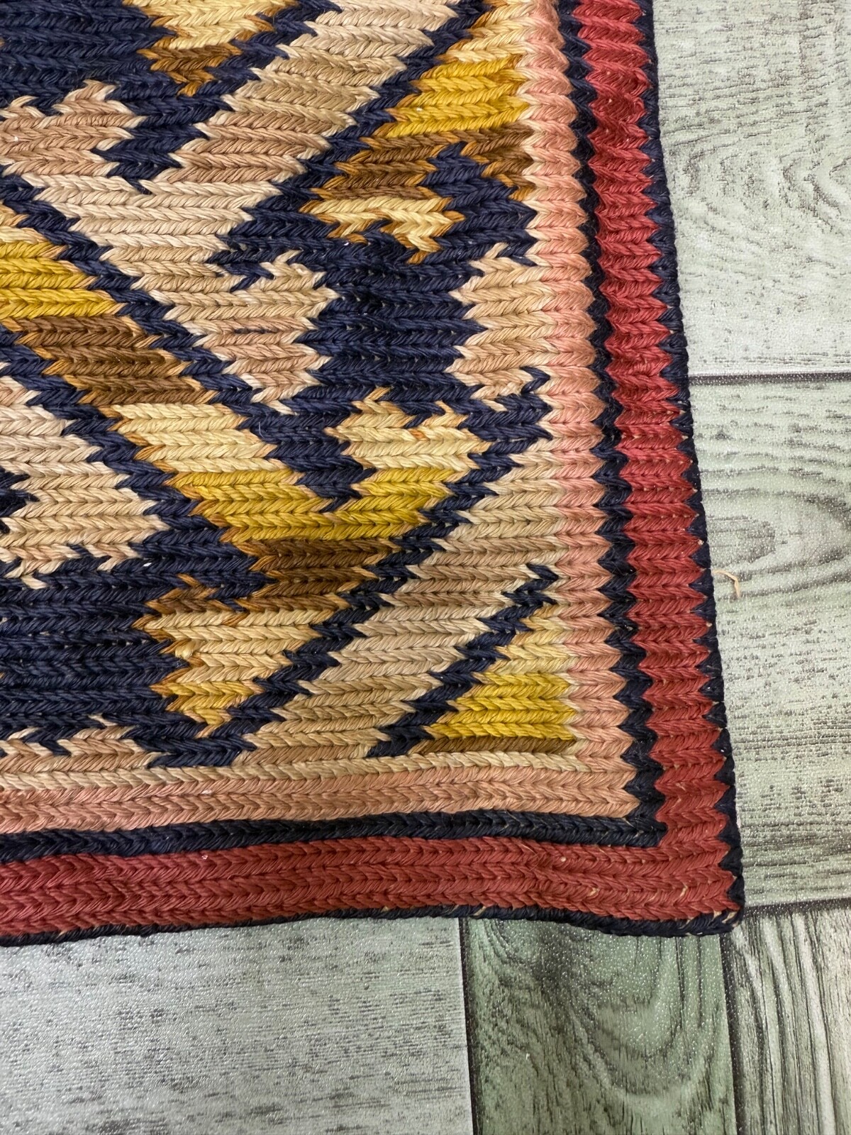 Vintage Beautiful Hand Silk Embroidered Floor Area Rug 302×154 Cm