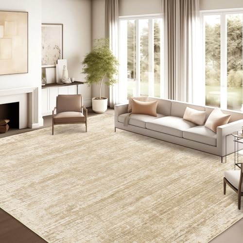 6×9 Rugs for Living Room – Abstract Washable Rug, Ultra-Thin 6×9 Area Rugs,