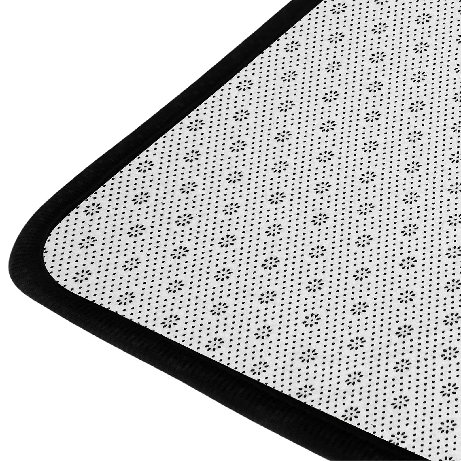 Art Lion Area Rug Head Black Area Rugs Mat for Living Room Bedroom Non Slip Blac