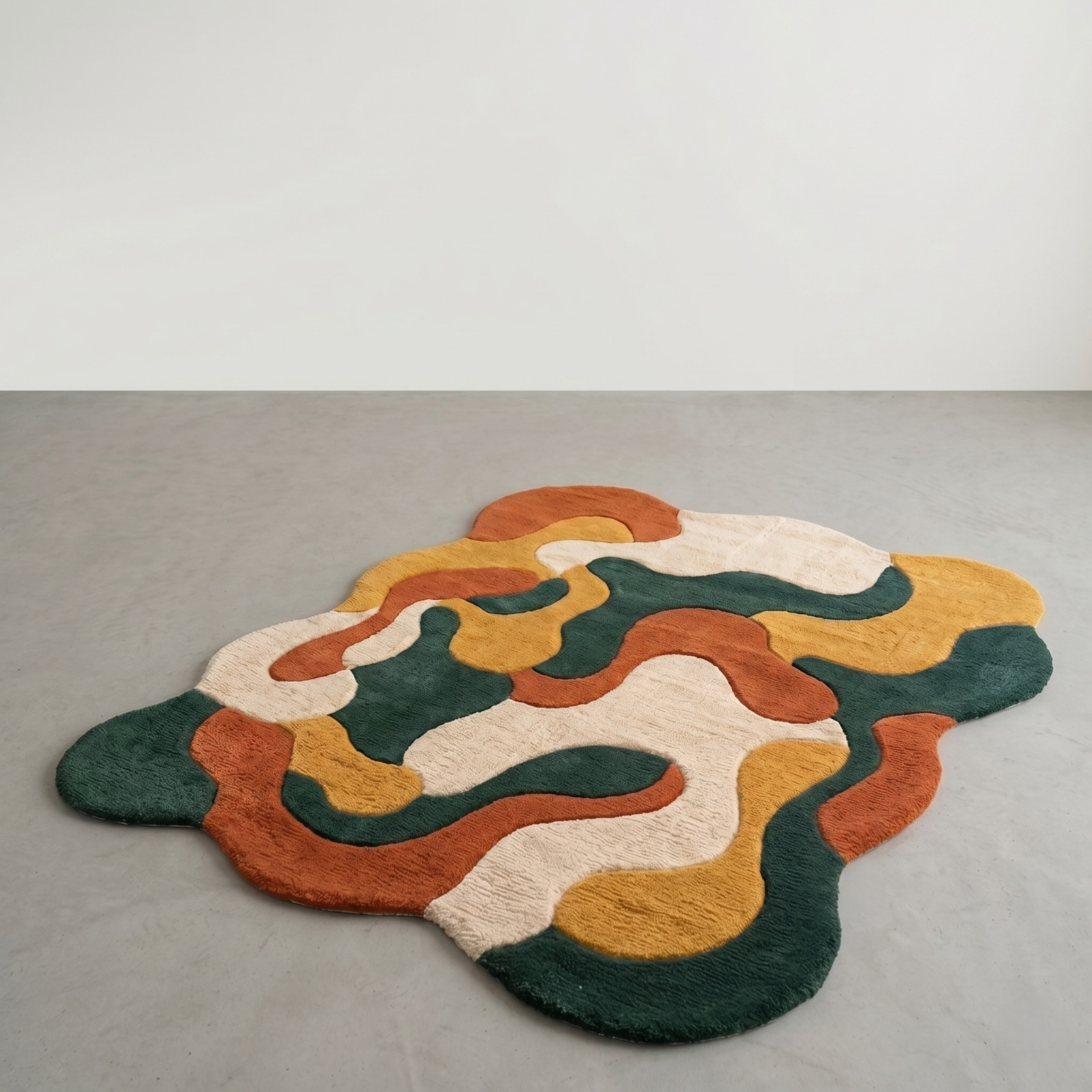 8×10 Hand Tufted Wool Area Rug Multicolor Abstract Modern Handmade Carpet