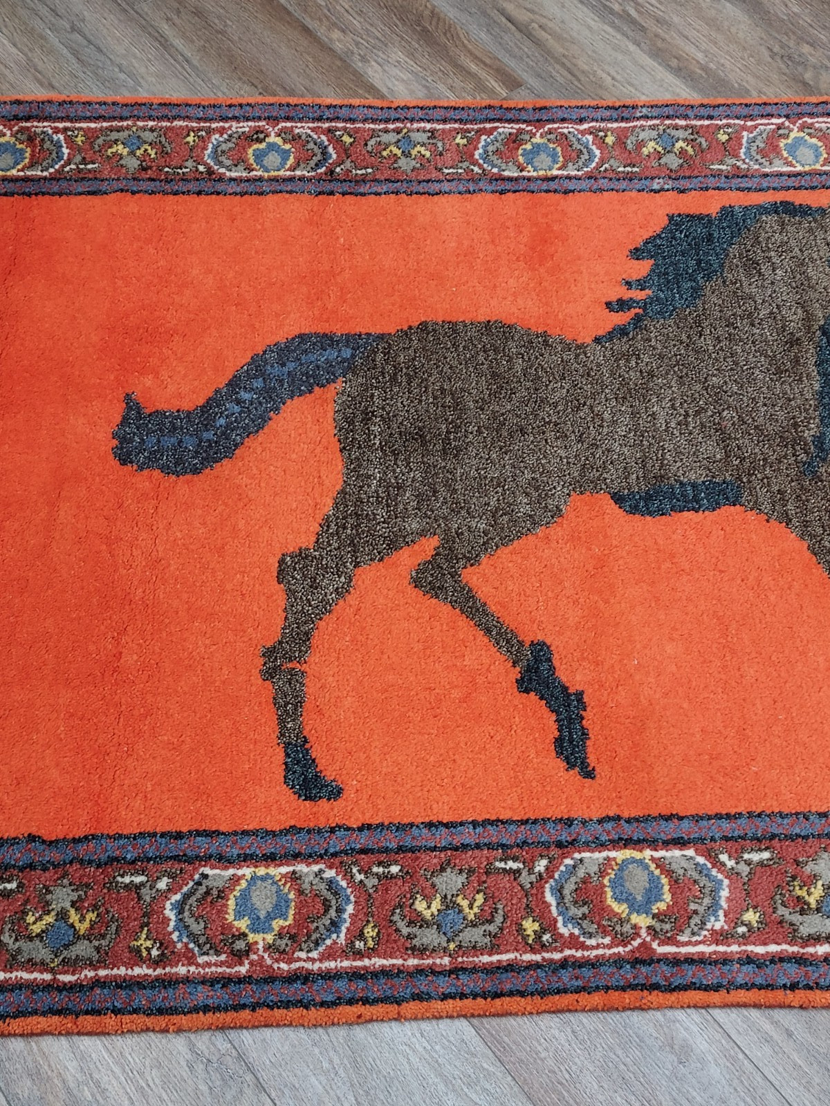 Turkish Rug,Turkish Hunting(Tree Of Life) Bohemian Village Horse Rug, 4×6 Ft