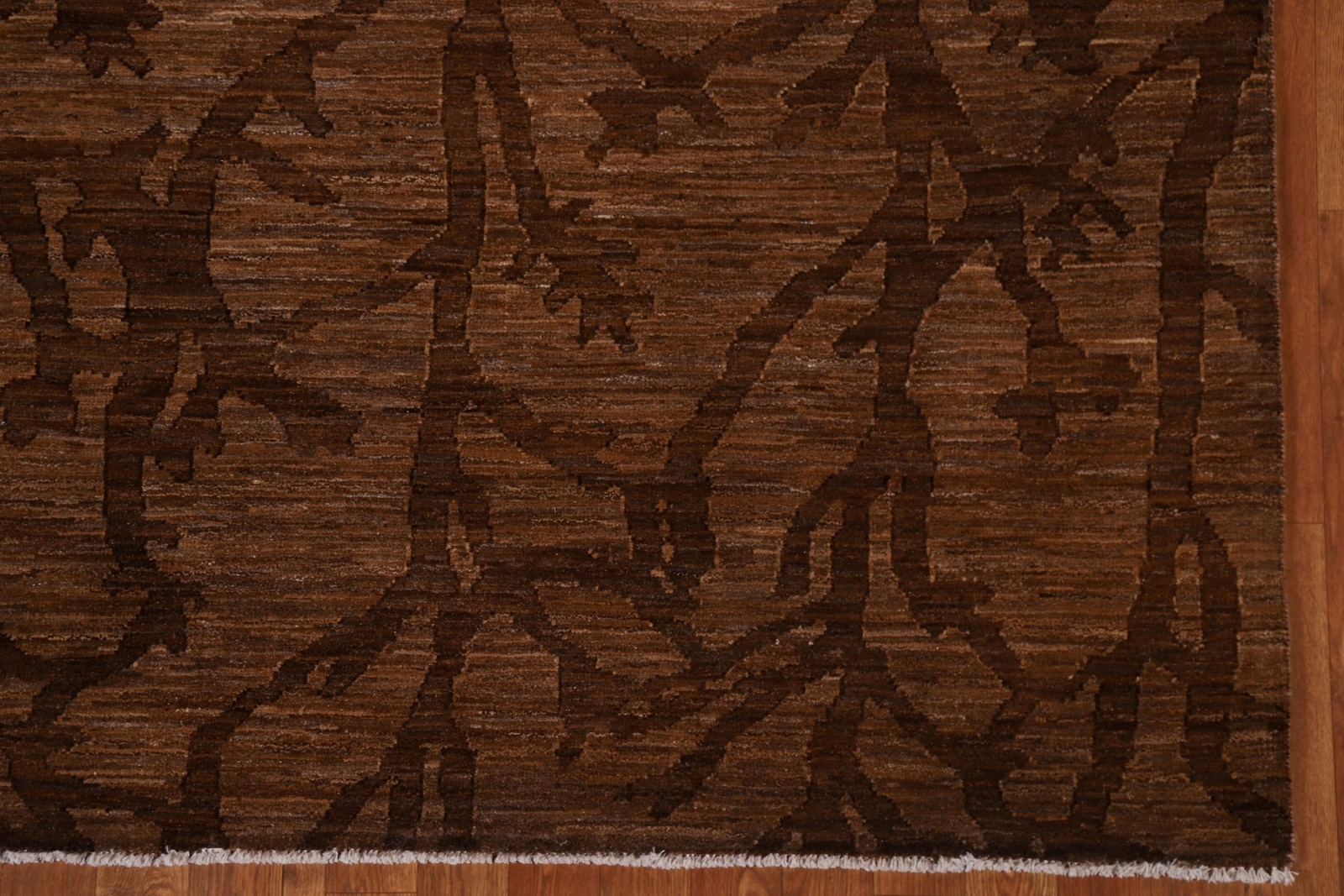 Versatile Gabbeh Kashkoli Brown Wool Modern Accent Rug Ideal for Any Room 5×6 ft
