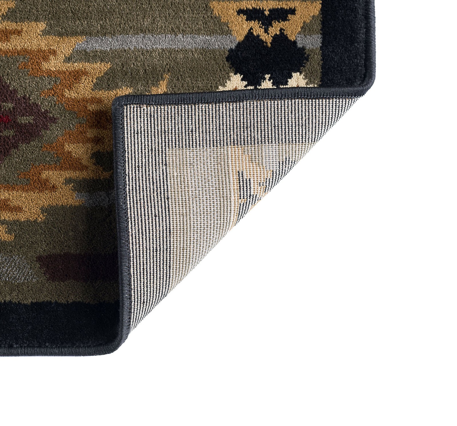 Multi Southwestern Lodge 8×10 Area Rug Nature Print Carpet: Actual 7’10” x 10’3″