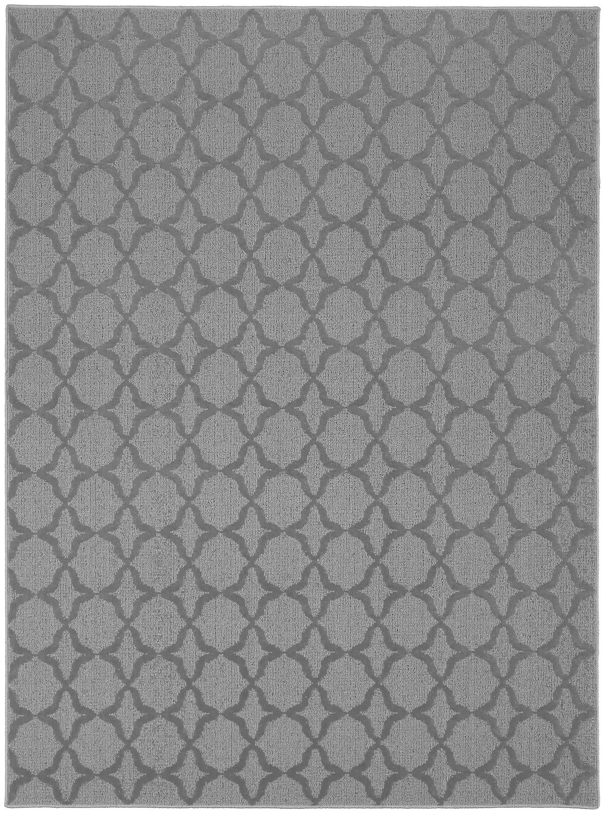 Garland Rug Sparta 5 Ft. x 7 Ft. Area Rug Silver 5-Feet by 7-Feet