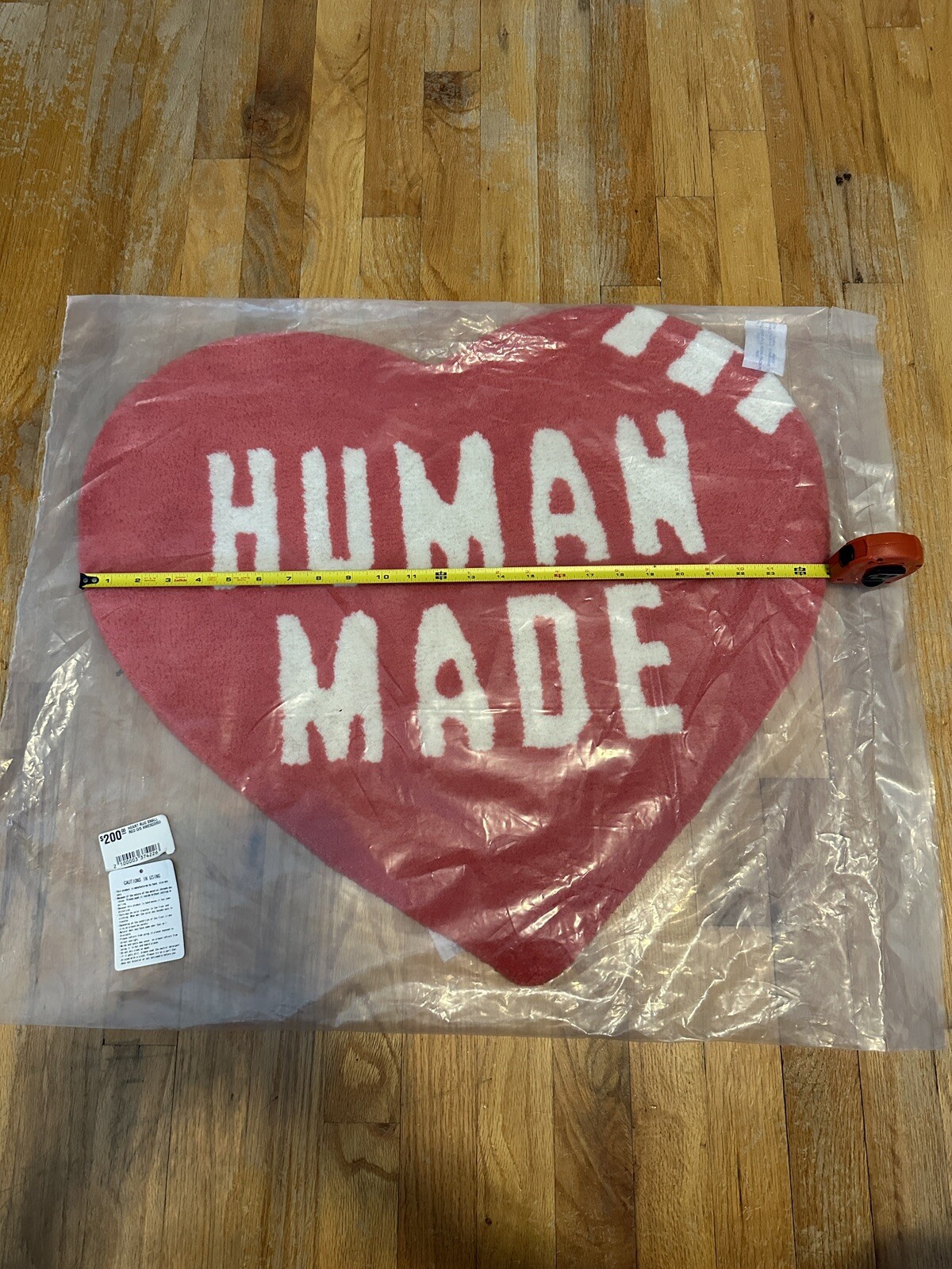 Human Made HEART Rug – Red White – New & Sealed (Small)