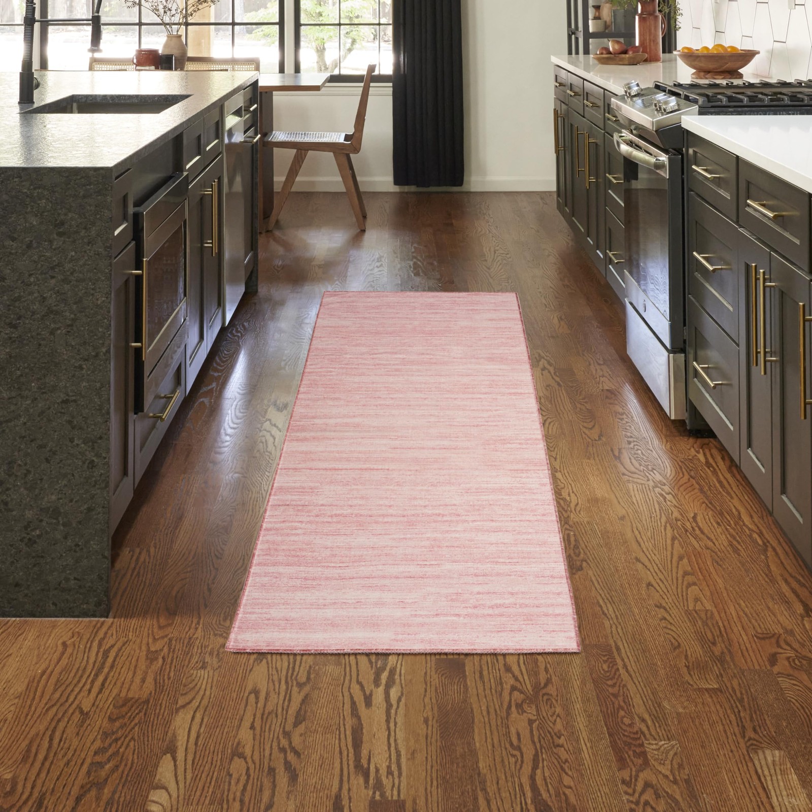 Nourison Home Washable Essentials Pink 2’2″ x 10′ Area Rug – Easy Clean, Non