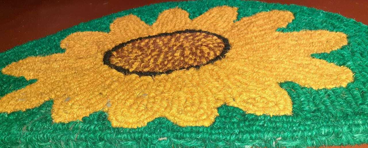 Ceylon Handmade Rope Rug Coir Coconut Fiber Modern Look Area Carpet Home Decor