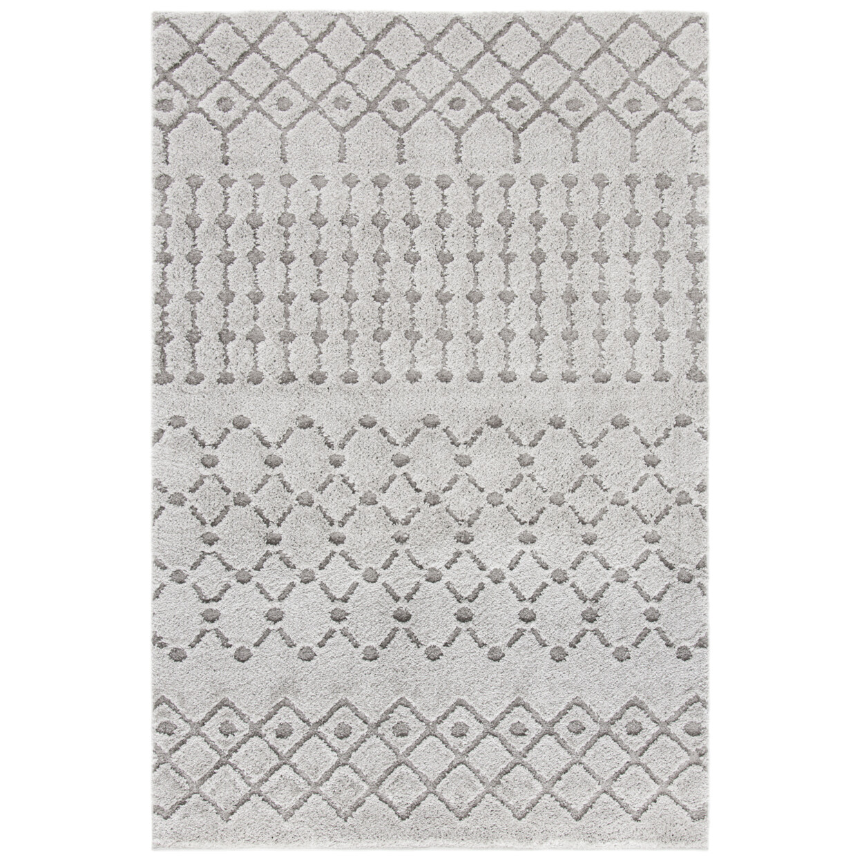 SAFAVIEH Sparta Shag Collection SPG509A Grey / Grey Rug