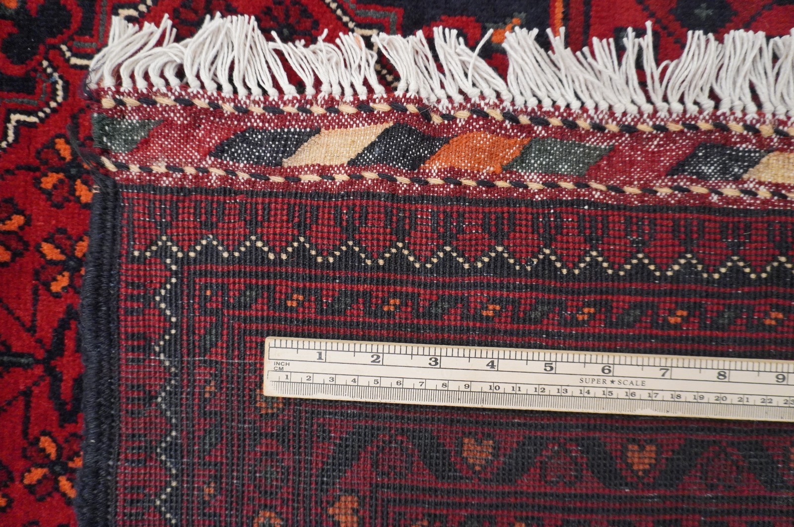 7×10 ft Red Khal Mohammadi Afghan Hand Knotted Wool Area Rug 6’7″x9’5″