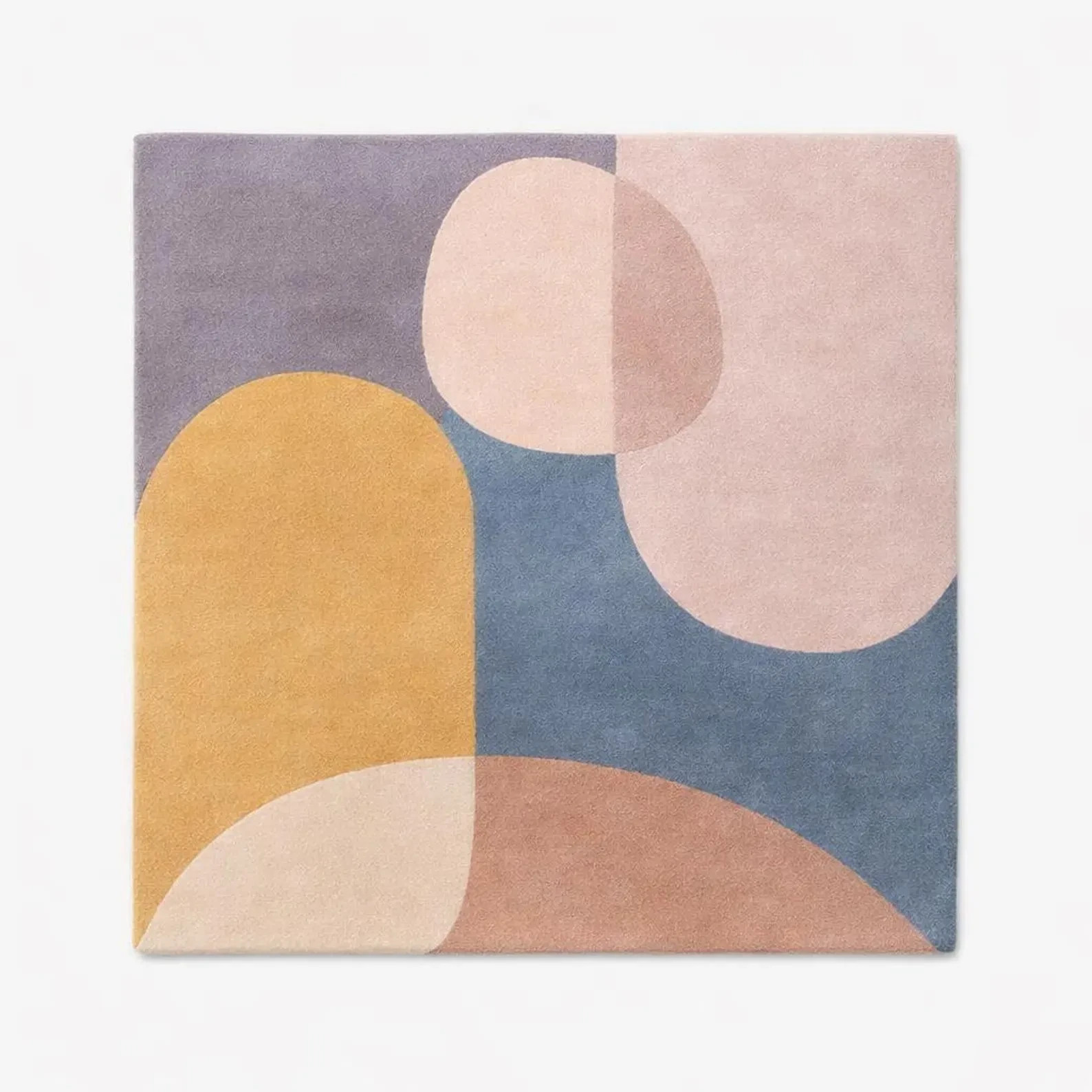 Hand Tufted Wool Rug | Modern Abstract Design, Custom Size Multicolor Area Rug.