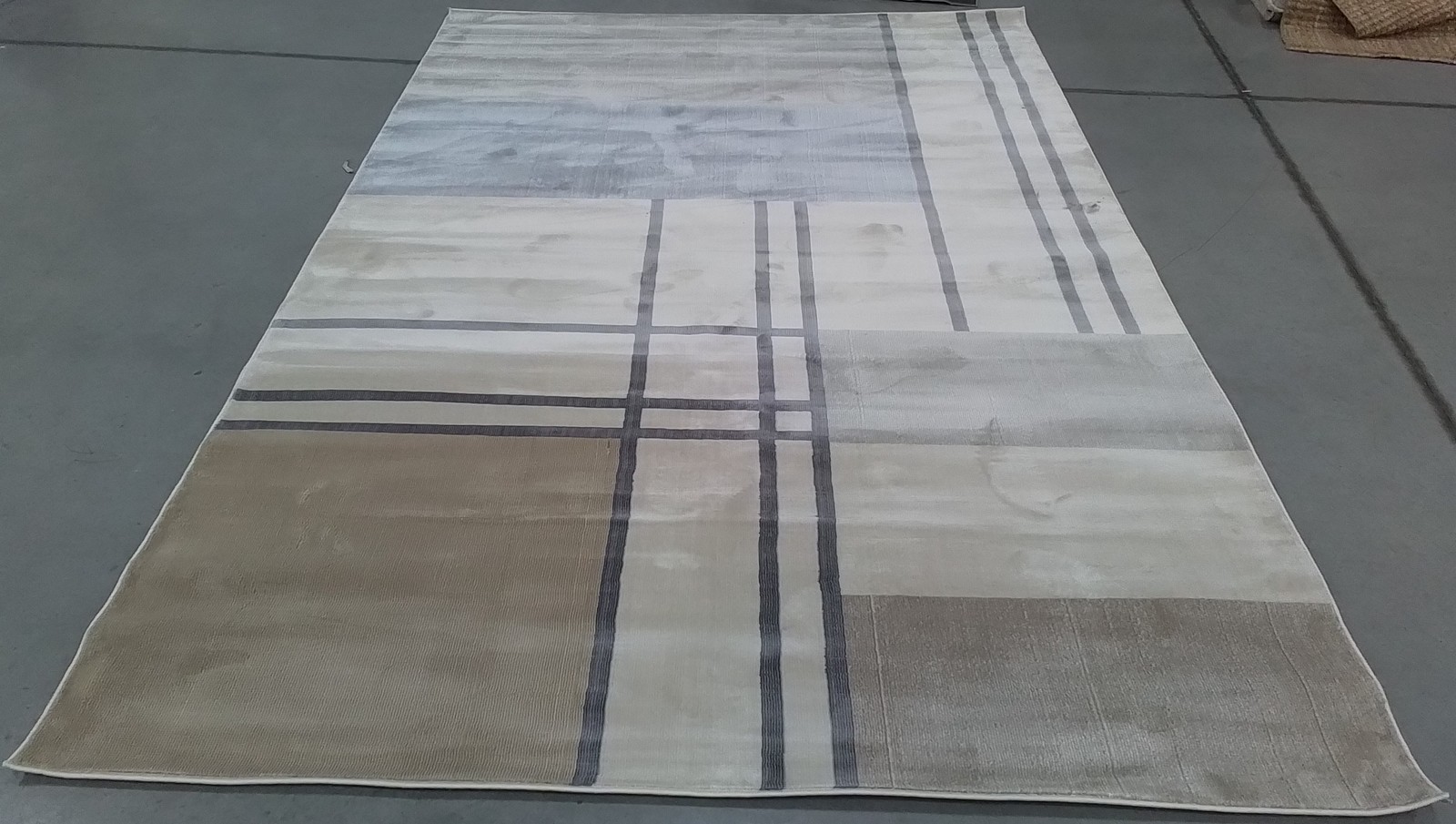 IVORY / TAUPE 6′-7″ x 9′-10″ Back Stain Rug, Reduced Price 1172804228 ORW302A-6