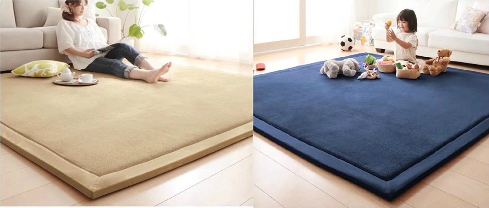 V-mix Baby Play Mat Nursey Decor Area Rug 1.18″ Thick Hypebeast Rug Non Slip …