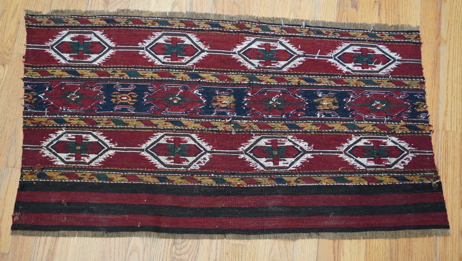 2′ x 3’5″ Antique 1880 Soumak Bag face Caucasian Tribal Hand Woven 100% Wool Rug