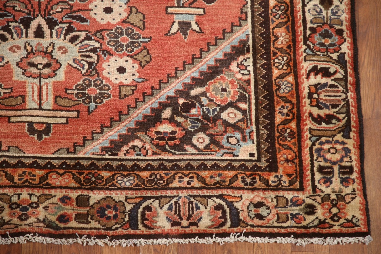 Floral Bird Design Living Room Rug 5×11 Wool Hand-knotted Classic Vintage Carpet