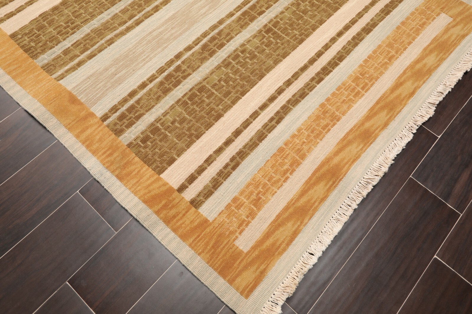 3’10” x 5’10” Nourison Nourmak Hand Knotted Wool High Low Pile Area Rug 4×6