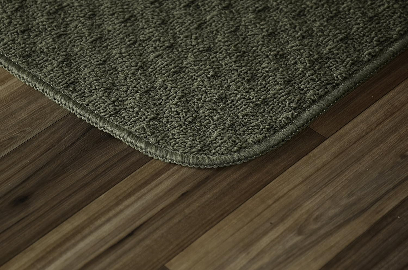 Area Rug 18 Inch by 30 Inch Solid Square Pattern Latex Backing Stain Resistant