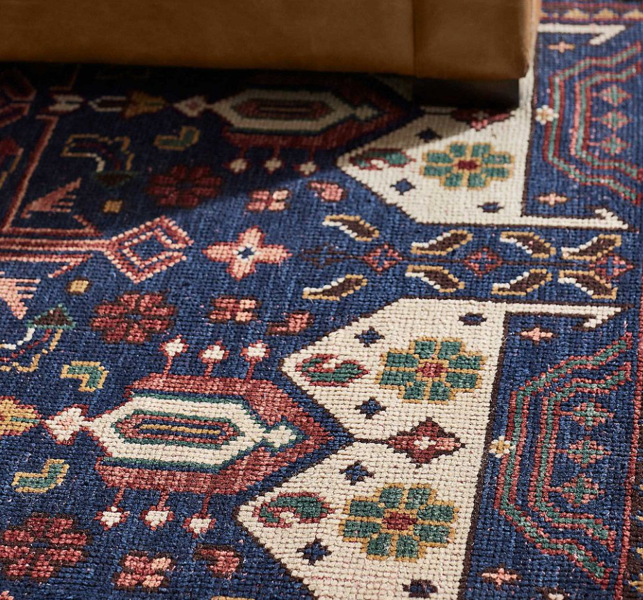 100% Wool Rug Custom Hand Knotted Pottery Barn Nicolette Cardinal Red Area Rug