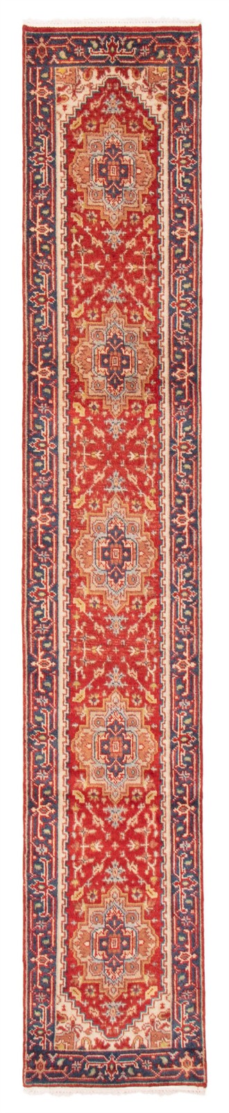 2’7″ x 12’4″ Vintage Hand-knotted Runner Rug Traditional Oriental Wool Carpet