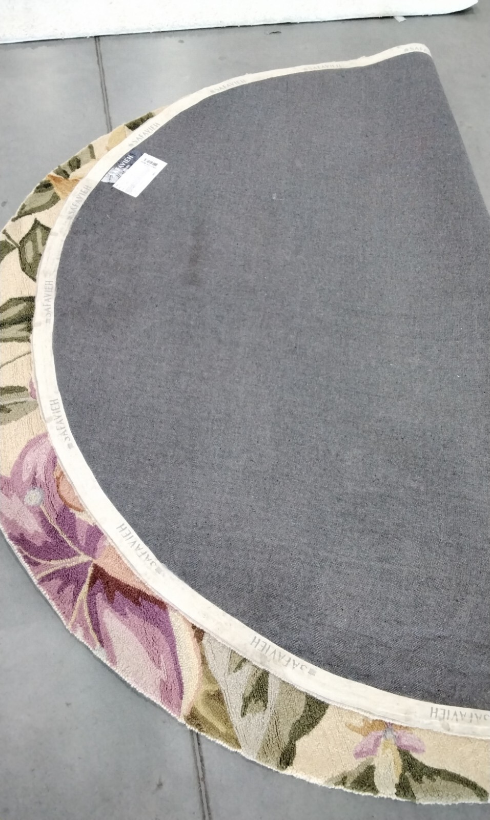 IVORY 7′-6″ X 9′-6″ Oval Back Stain Rug, Reduced Price 1172718794 HK212A-8OV