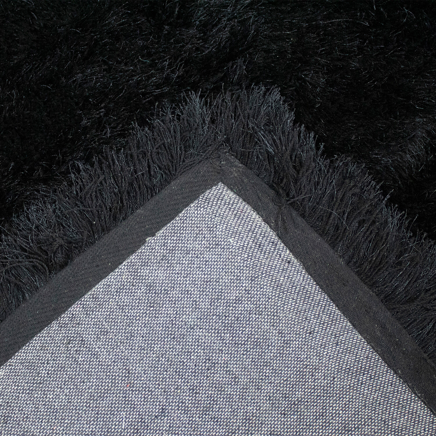 Glorious 5×7 Area Rug Fluffy Fuzzy Shaggy Solid Modern Shag Carpet Black