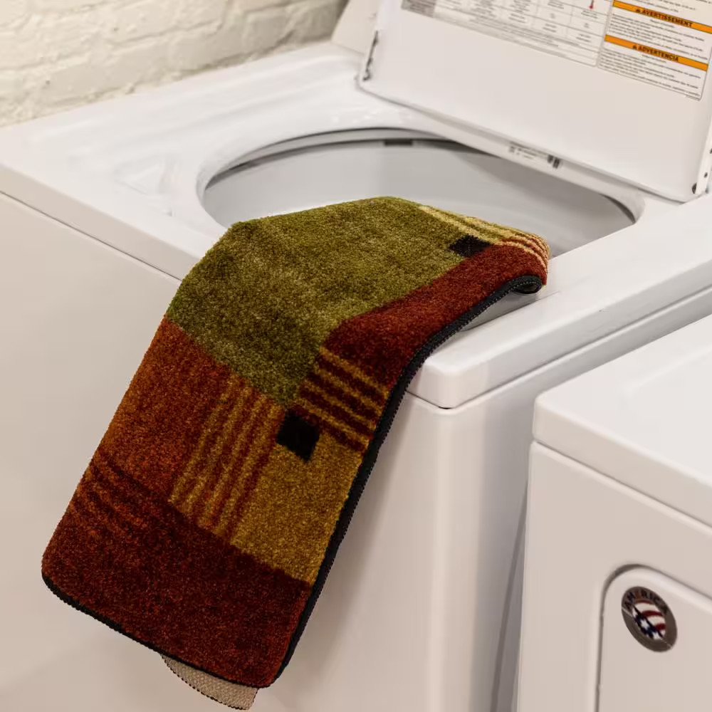 Rainbow Multi 2 Ft. X 8 Ft. Machine Washable Striped Runner Rug