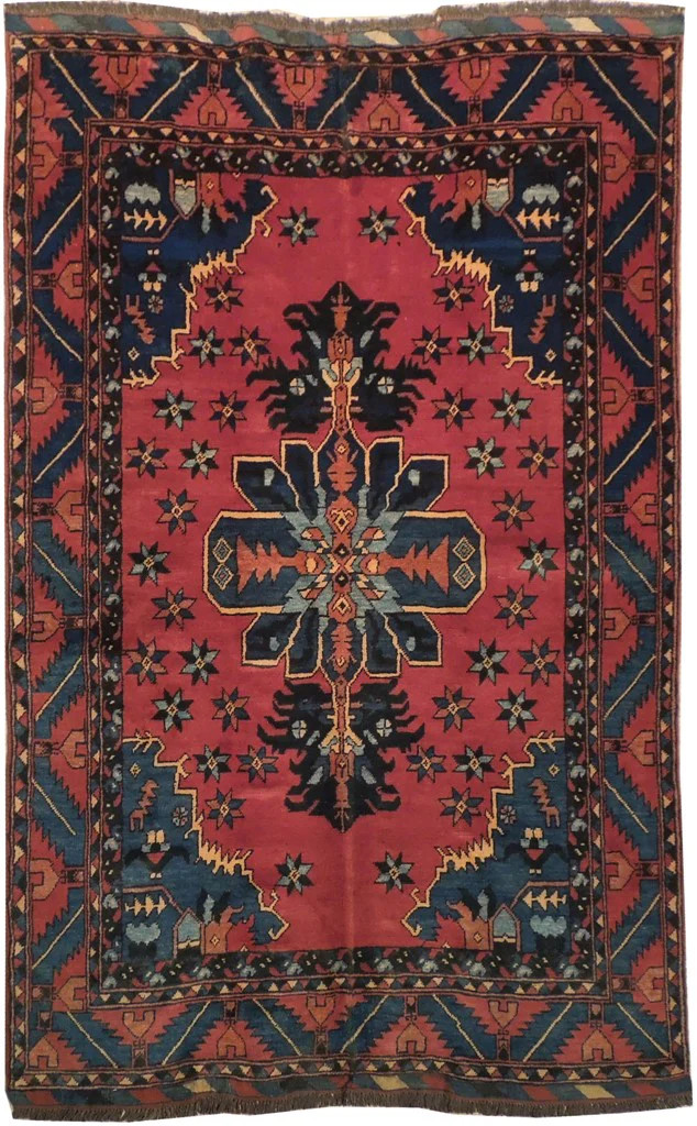 4.3 x 6.9 Afghan Tribbal Rug #PIX-19328