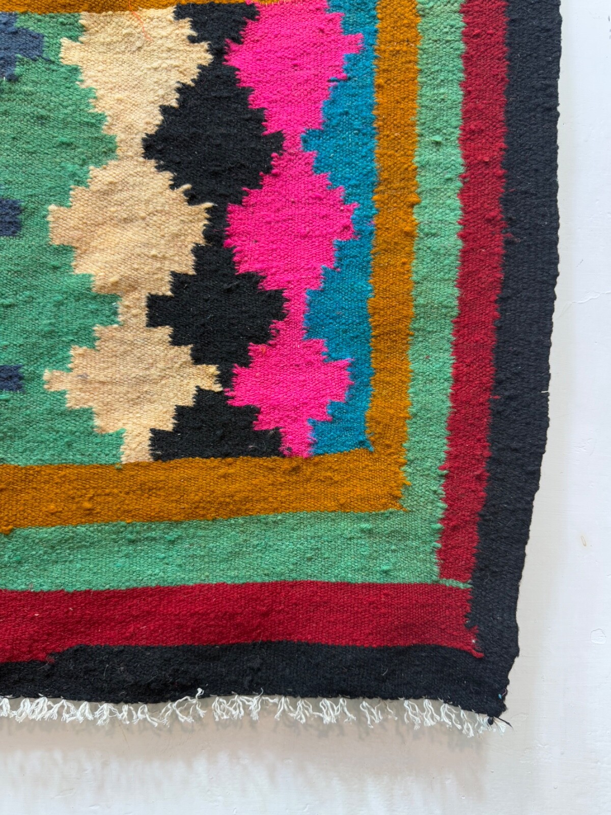 Vintage Beautiful Hand Woven Traditional Wool Weaving Kilim Rug 149×96 Cm