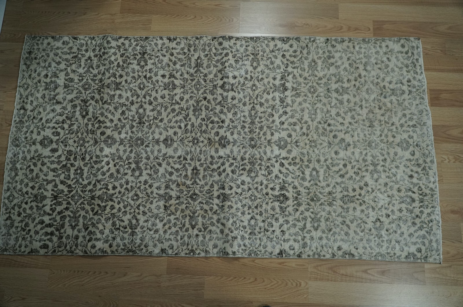 Boho Decor Rug, Wool Woven Rug, Oriental Area Rug, Carpet, 3.77×6.92 ft H-2343