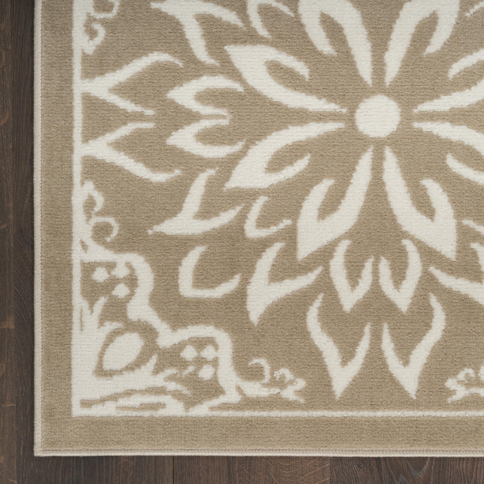 Nourison Home Jubilant Taupe 7 X 10 Area Rug – Easy Clean Non Shedding Bed Room