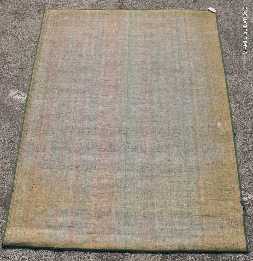 Rectangular Area Rug Olefin Vine Green/Black 7’9″ x 5’8″ Floral