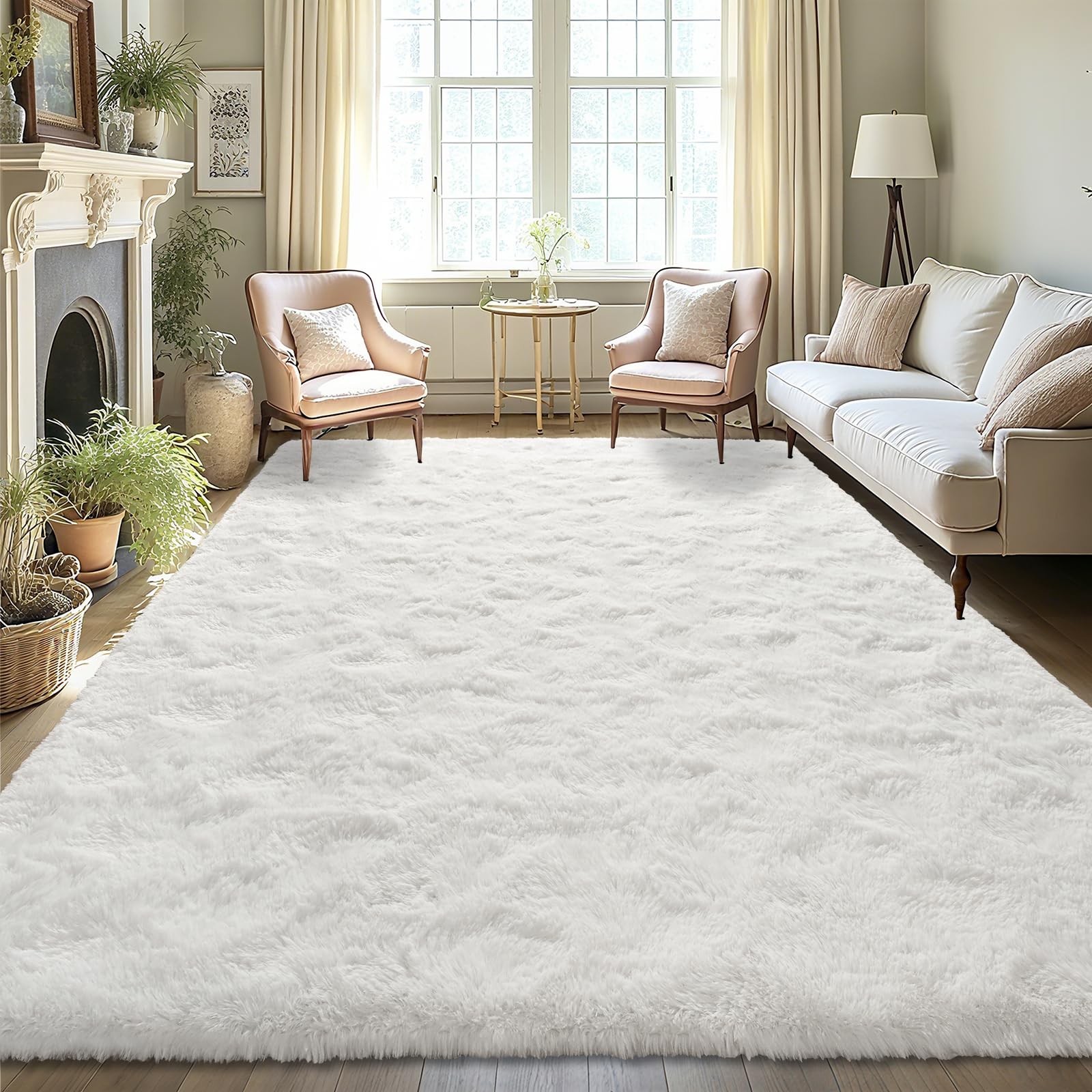 Ultra Soft Indoor Modern Area Rugs Fluffy Living Room Carpets for Children Be…