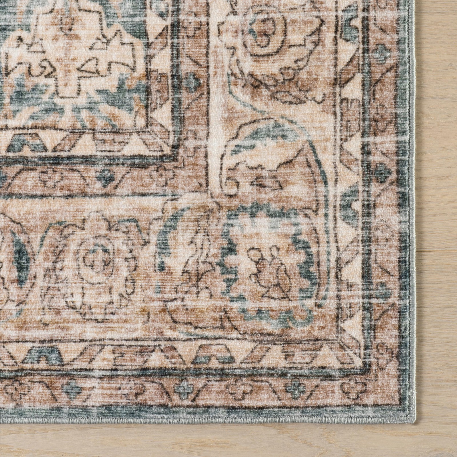 Nuloom Luned Bordered 6 X 9 Machine Washable Area Rug For Living Room Bedroom