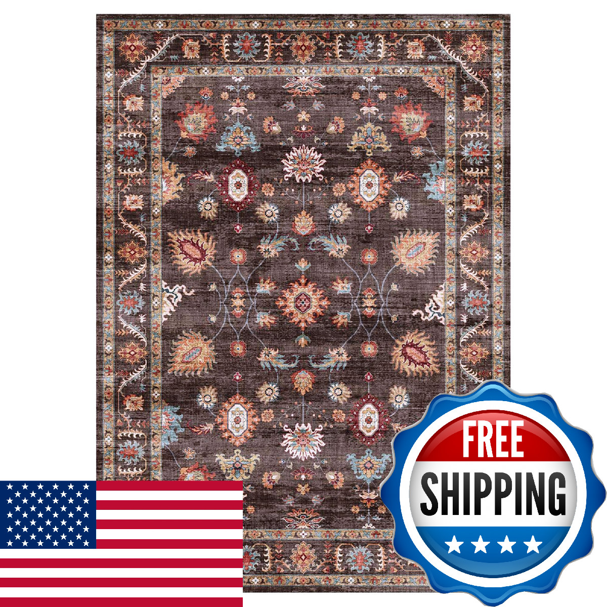 Gertmenian Indoor Area Rug 3X5 Small Ideal For High Traffic Areas In Living