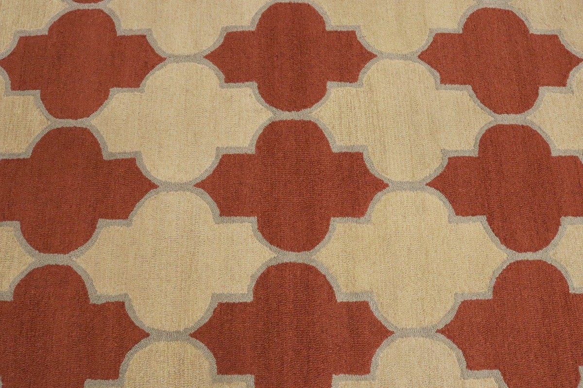 Hand-Tufted Multicolored Trellis Rug Modern Contemporary Office Carpet 5×8 ft