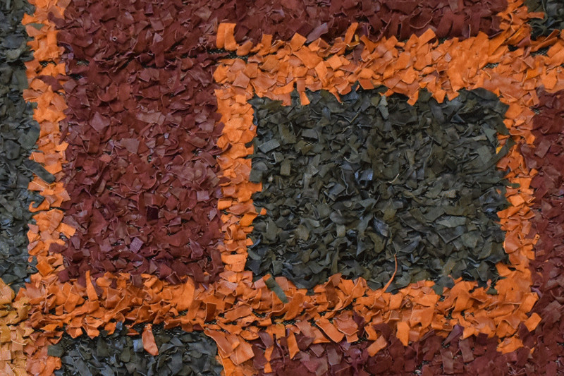 Luxury Genuine Leather Shag Rug –Hand-Finished Designer Floor Decor Australia 64