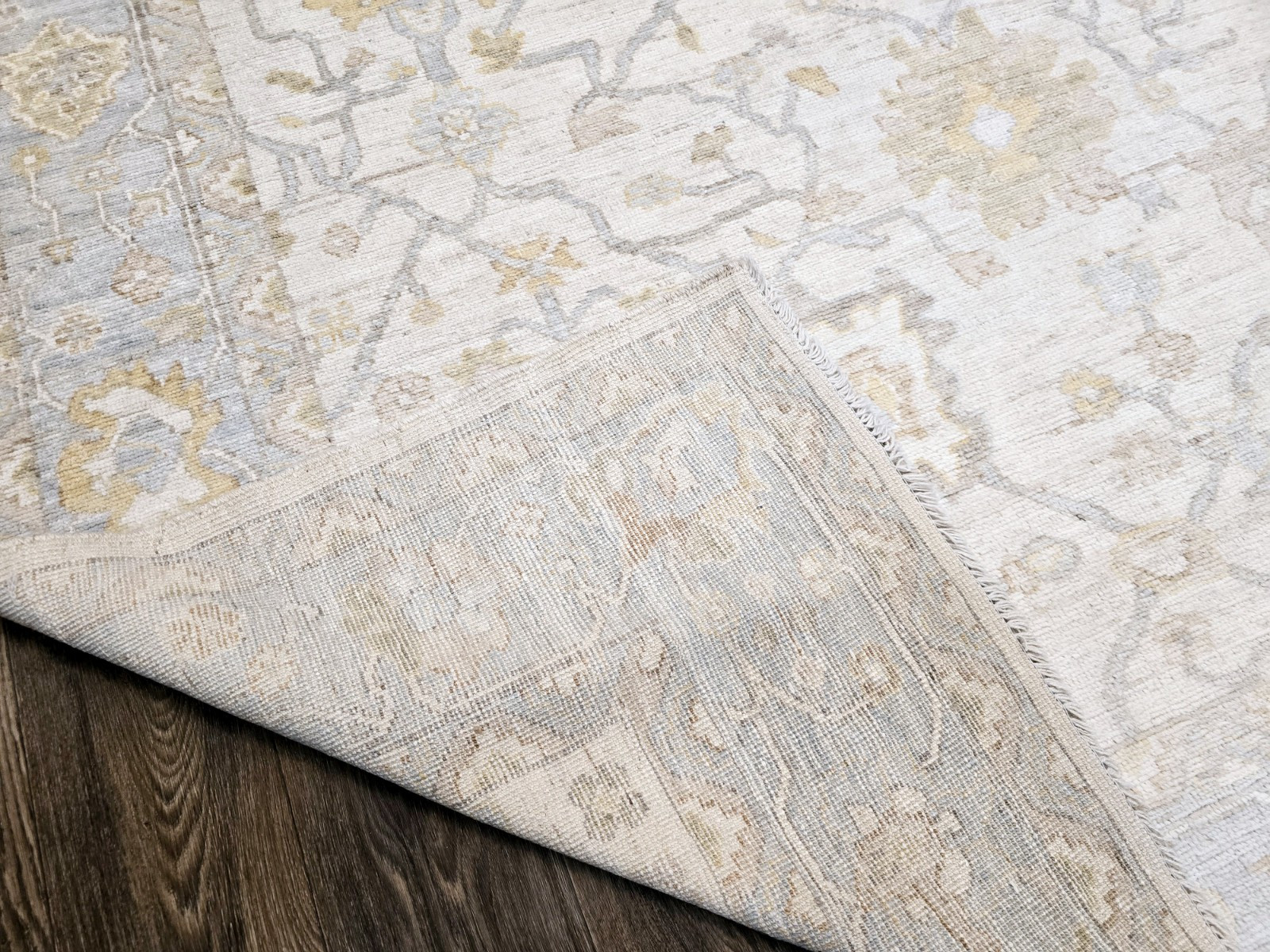 8ft By 10f 100% Wool Hand Knotted Oushak Soft Colors Decorative Rug