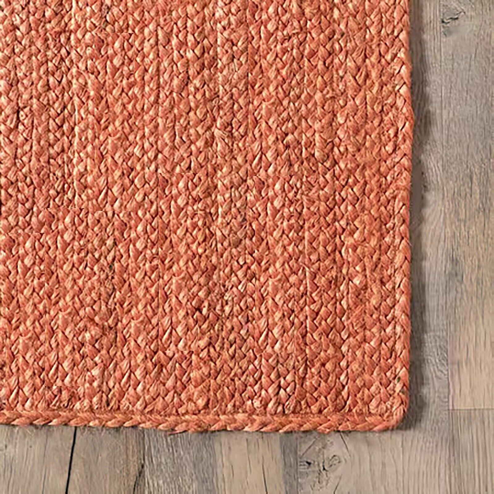 Rugs Carpet Jute Braided Modern Solid Bedroom Area Rug Rustic Look Carpet Mat