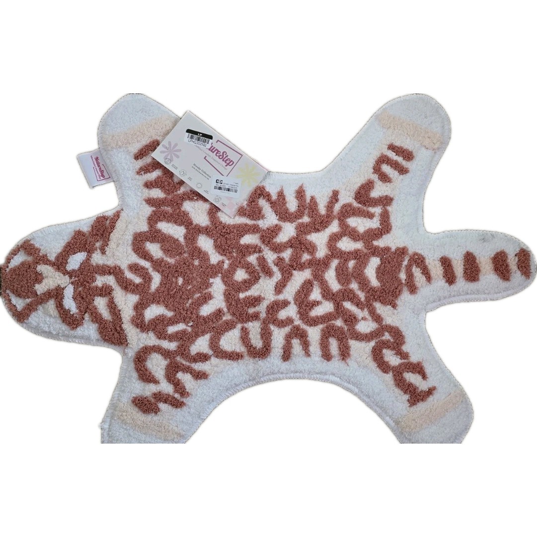NatureStep Cheetah Print Rug Polyester 20x30in Machine Washable