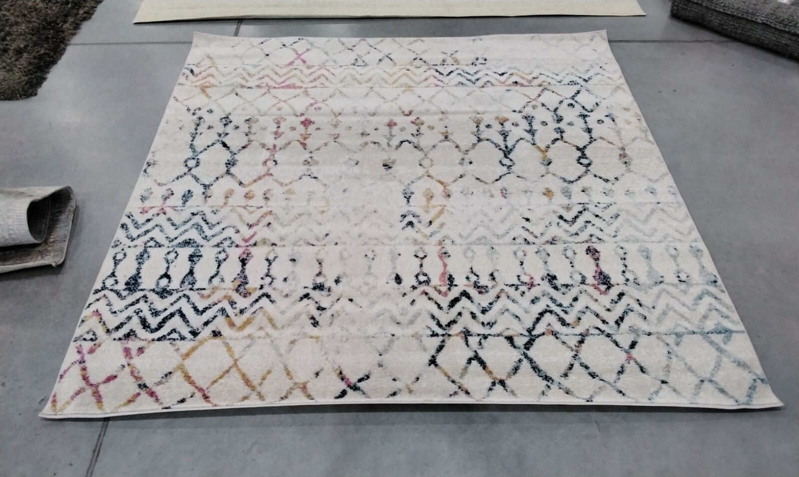BLUE 6′-7″ X 6′-7″ Square Back Stain Rug, Reduced Price 1172711578 TUL270C-7SQ