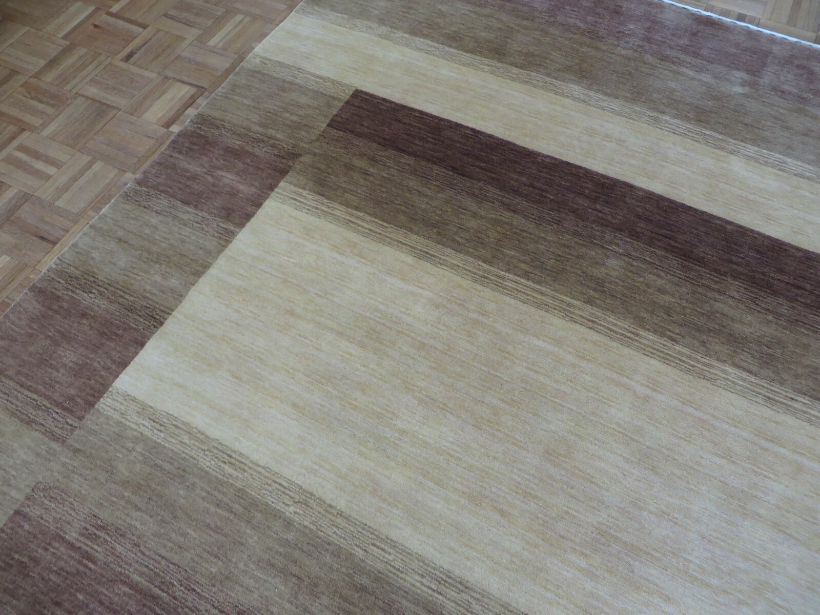 6’3 x 8’10 Hand Loomed Brown Gabbe Oriental Rug Modern G8290