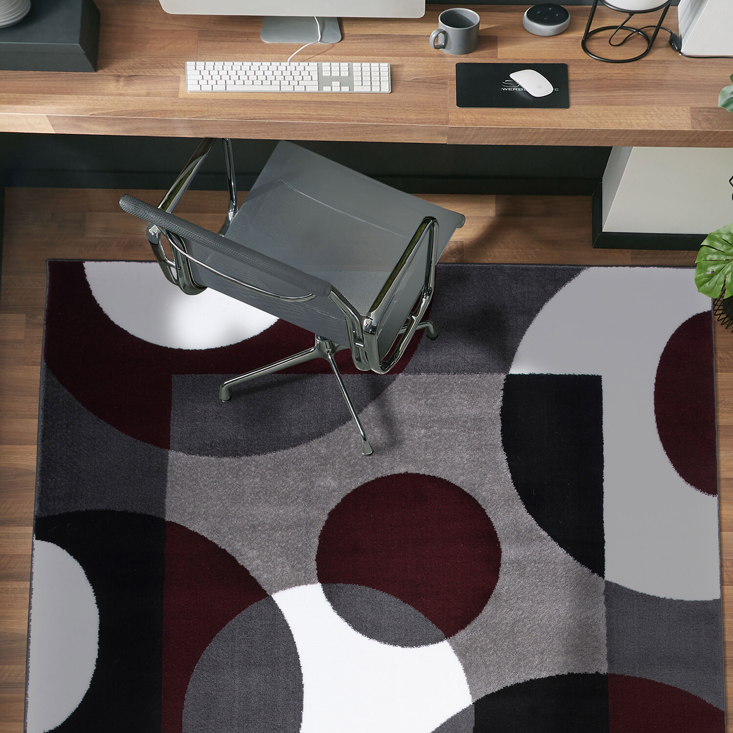 Rugshop Area Rugs Modern Circles Carpet Rugs for Living Room Rug Store New Sale